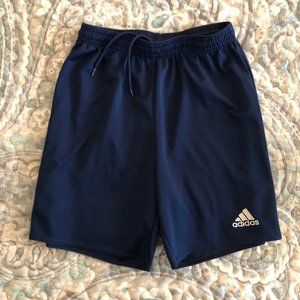 Adidas Climalite Boys Navy Soccer Shorts Sz Medium